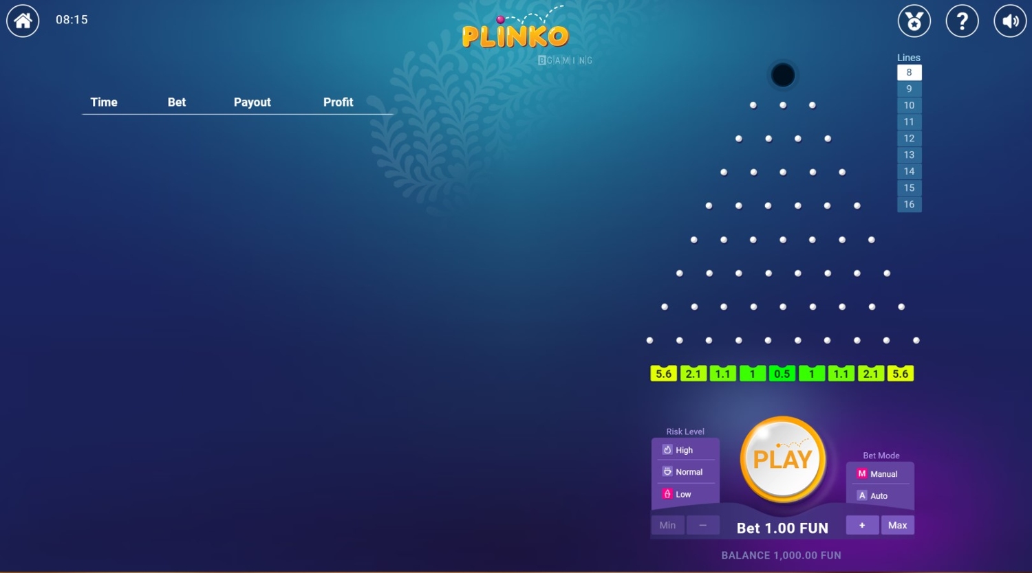 Pond of Plinko: Slot Summary