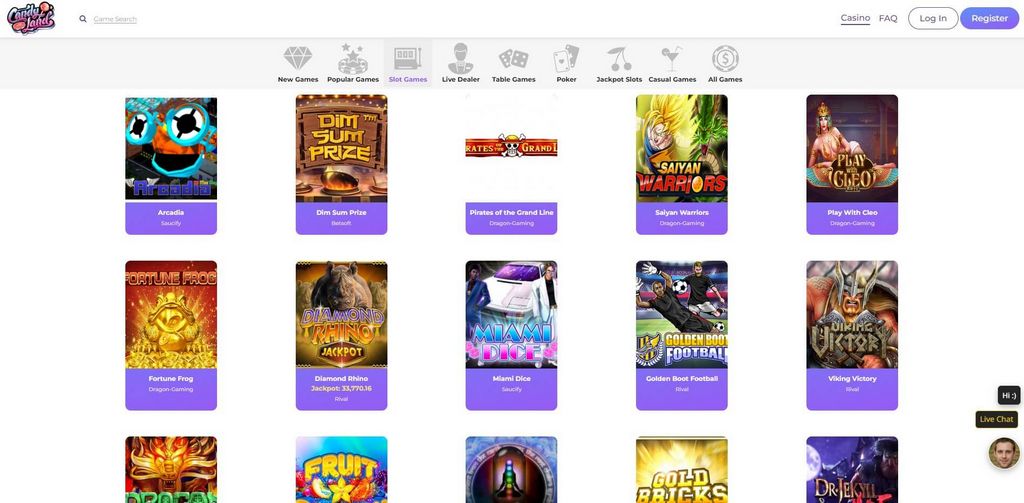 Sitio web del Casino CandyLand